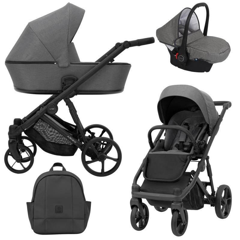 Poussette Duo Arizo - Graphite - Mode Bébé Claye