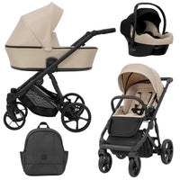 Poussette Trio Arizo + Nacelle + Cosmo i-Size - Beige - Mode Bébé Claye