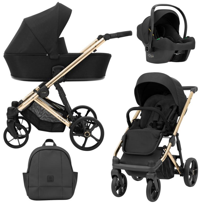 Poussette Trio Arizo + Nacelle + Cosmo i-Size - Noir - Mode Bébé Claye