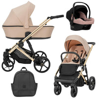 Poussette Trio Arizo + Nacelle + Cosmo i-Size - Rose - Mode Bébé Claye