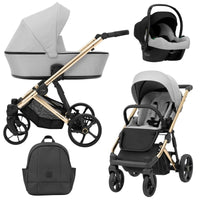 Poussette Trio Arizo + Nacelle + Cosmo i-Size - Gris - Mode Bébé Claye
