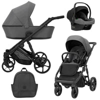 Poussette Trio Arizo + Nacelle + Cosmo i-Size - Graphite - Mode Bébé Claye