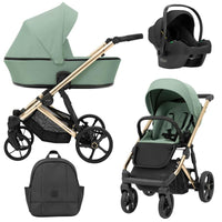 Poussette Trio Arizo + Nacelle + Cosmo i-Size - Menthe - Mode Bébé Claye