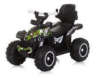 Voiture porteur pousseur avec poignée et auvent "ATV" Vert