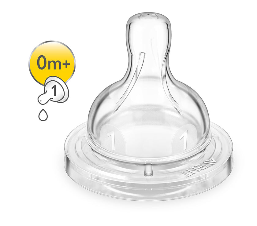 AVENT Lot de 2 Tétines 0 m+ Classic+ - Mode Bébé Claye