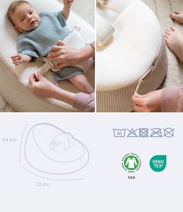 Babymoov Doomoo Transat pouf évolutif Seat'n Grow - Mode Bébé Claye
