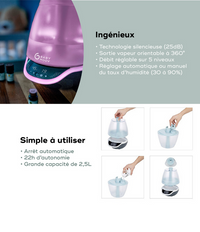 BABYMOOV Humidificateur Hygro+ - Mode Bébé Claye