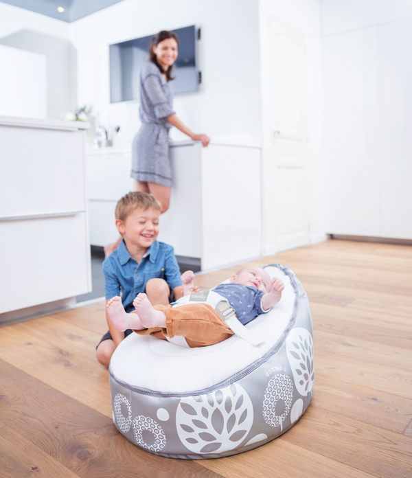 Babymoov Nid Flower Argent Transat Microbilles Evolutif - Mode Bébé Claye
