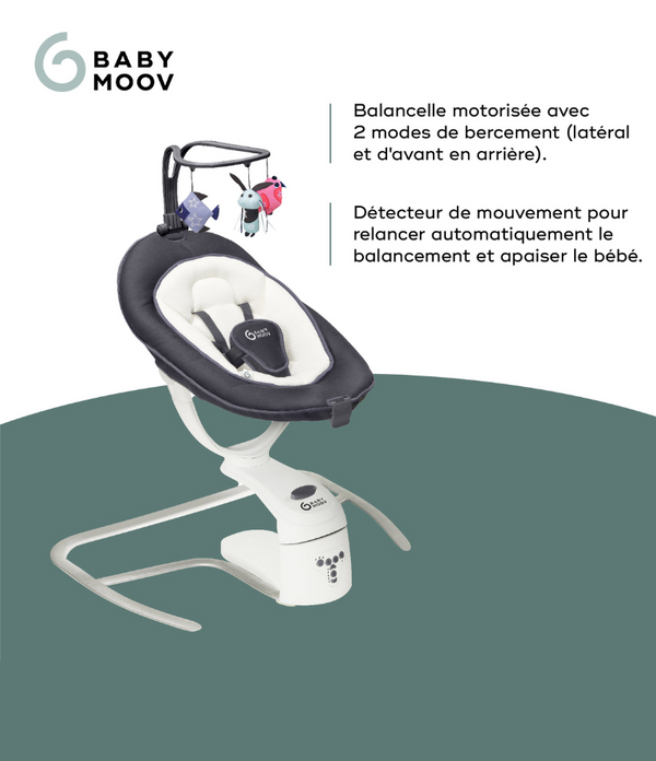 Balancelle Swoon Motion  Assise rotative 360° - Mode Bébé Claye