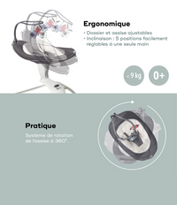 Balancelle Swoon Motion  Assise rotative 360° - Mode Bébé Claye