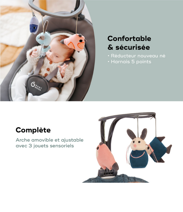 Balancelle Swoon Motion  Assise rotative 360° - Mode Bébé Claye