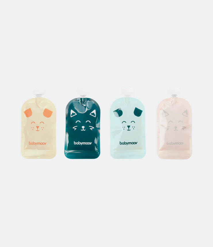 Lot de 20 gourdes réutilisables Isy Pouches - Mode Bébé Claye