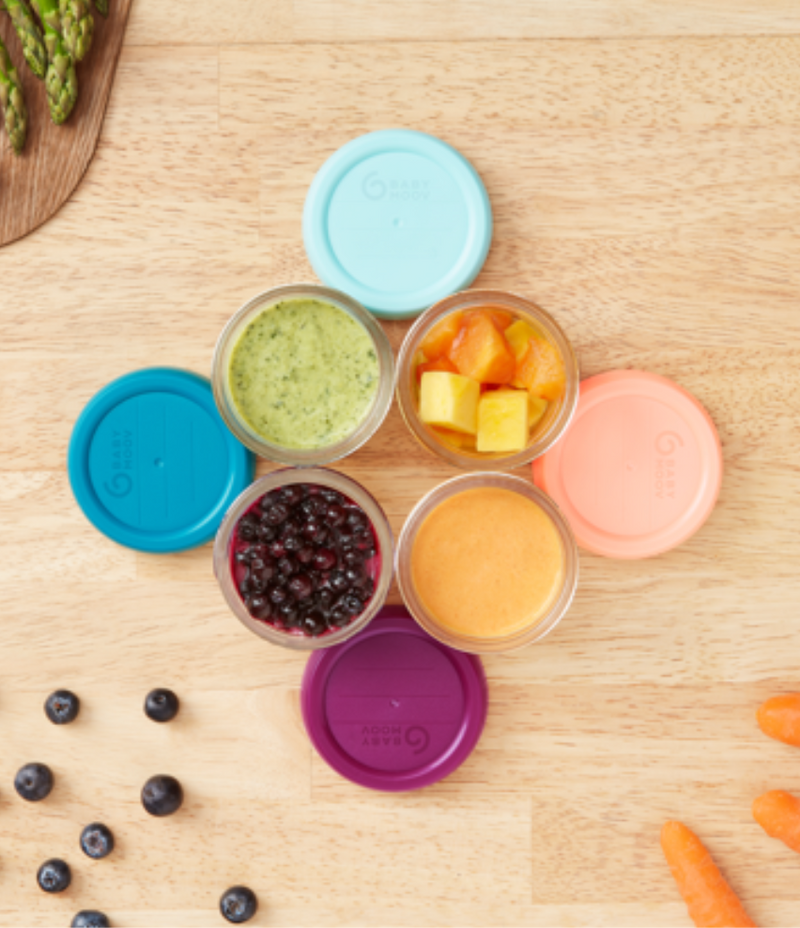 Lot de 8 Babybols en verre + Livret Recettes Bio - Mode Bébé Claye