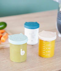 Pots conservation en verre ISY BOWLS 6x250 + 3x120 ml - Mode Bébé Claye