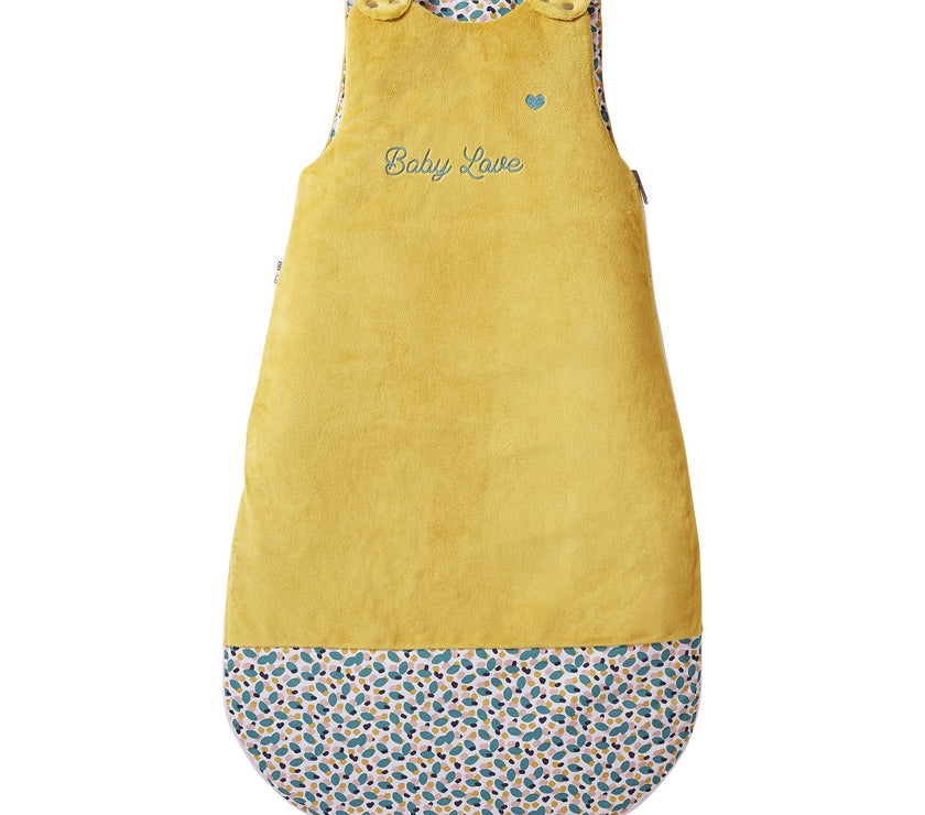 Gigoteuse réversible "Baby Love" ocre 6-18M - Baby Pop - Mode Bébé Claye