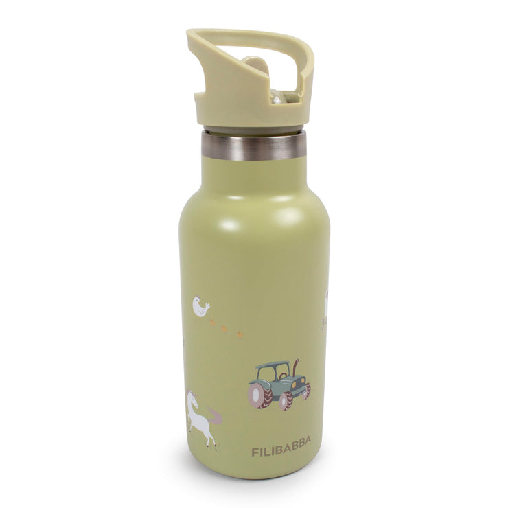 Gourde en acier inoxydable – A la ferme par Filibabba A table ! - Mode Bébé Claye