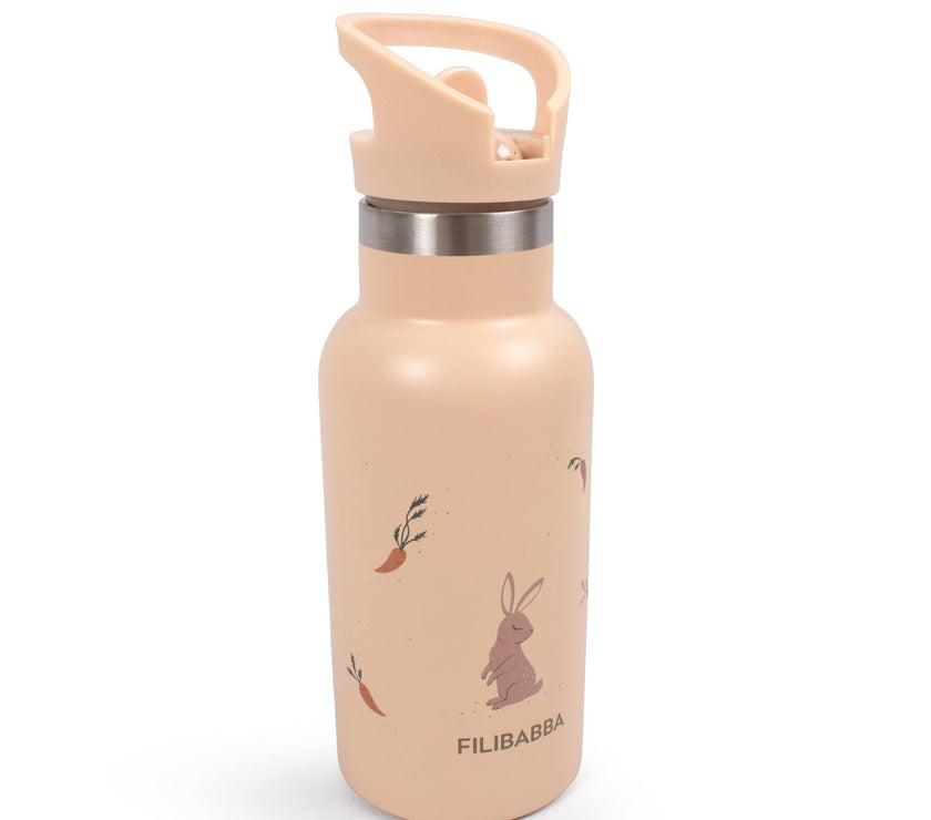 Gourde en acier inoxydable – Lapin par Filibabba - Mode Bébé Claye