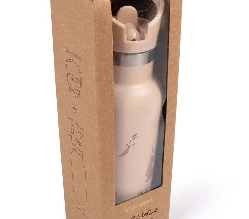 Gourde en acier inoxydable – Lapin par Filibabba - Mode Bébé Claye