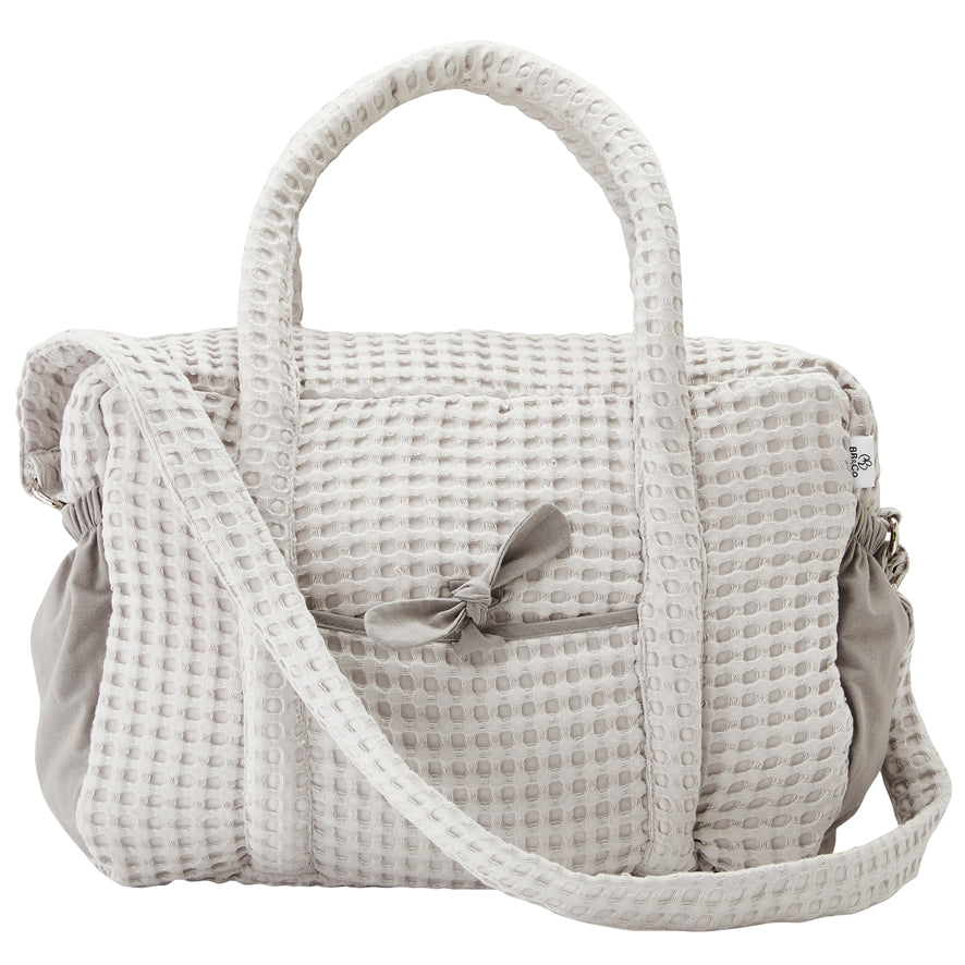 Sac à langer en coton gaufré nuage - Mode Bébé Claye