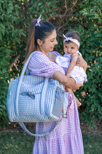 Sac à langer en coton gaufré nuage - Mode Bébé Claye