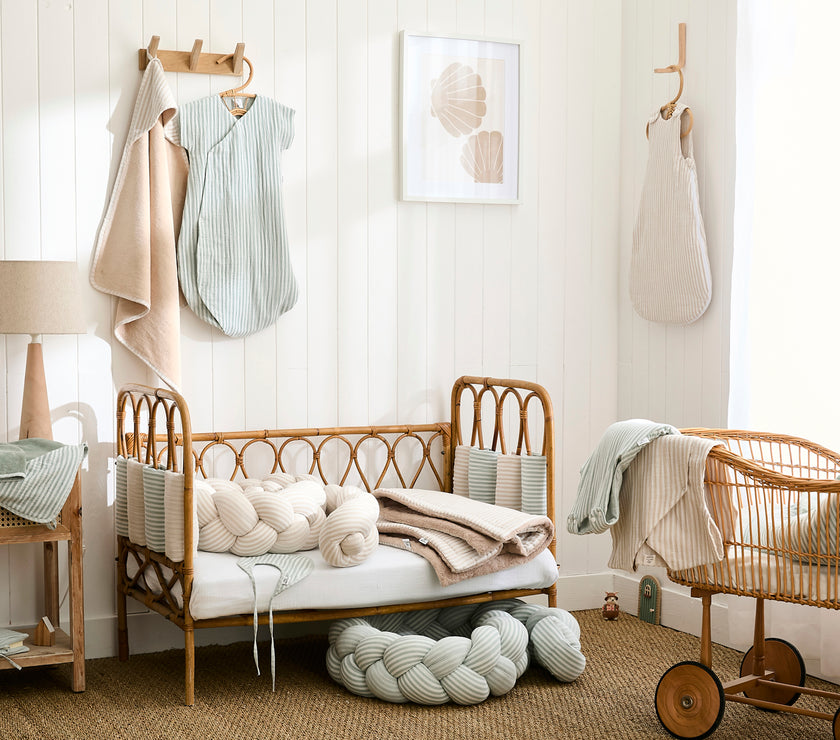 Tresse décorative gris – Soft Stripes - Mode Bébé Claye