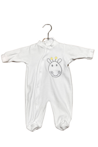 Pyjama dors-bien en velours bébé - Girafe