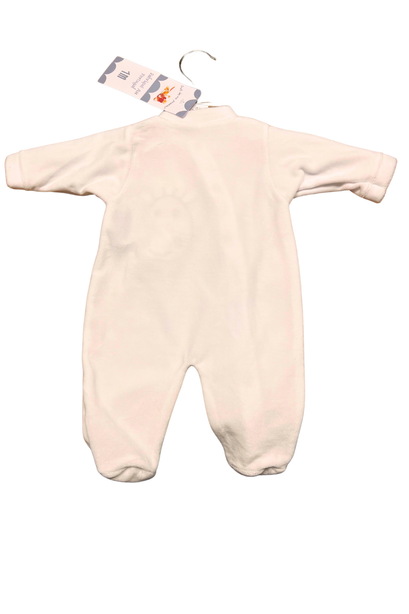 Pyjama dors-bien en velours bébé - Girafe