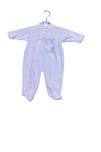 Pyjama dors-bien en velours bébé - Girafe