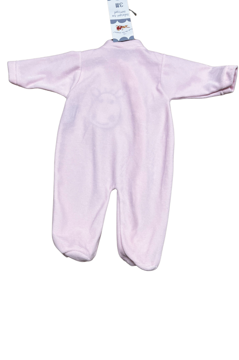 Pyjama dors-bien en velours bébé - Girafe