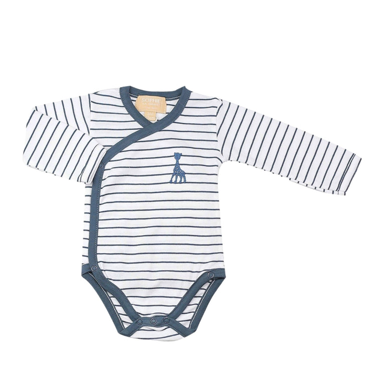 Body Sophie la girafe manches longues - Marinière 1 mois