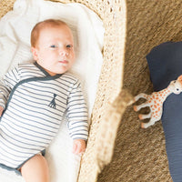 Body Sophie la girafe manches longues - Marinière 1 mois