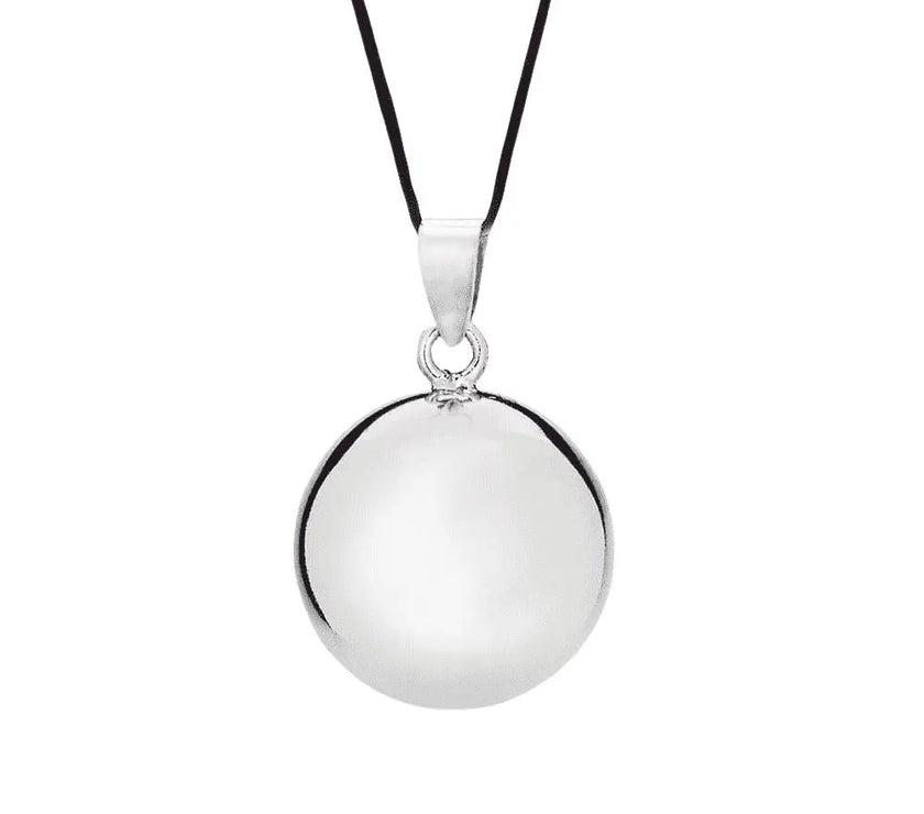 GLOSSY RHODIUM PREGNANCY BOLA