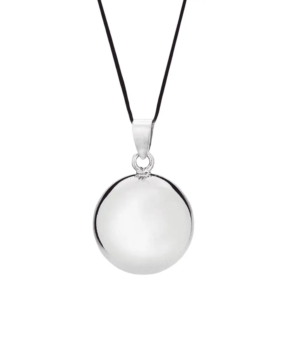GLOSSY RHODIUM PREGNANCY BOLA