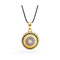 Schwangerschaftsbola - Helios - Mehrfarbige Emaille - Gold 18 Karat Gold