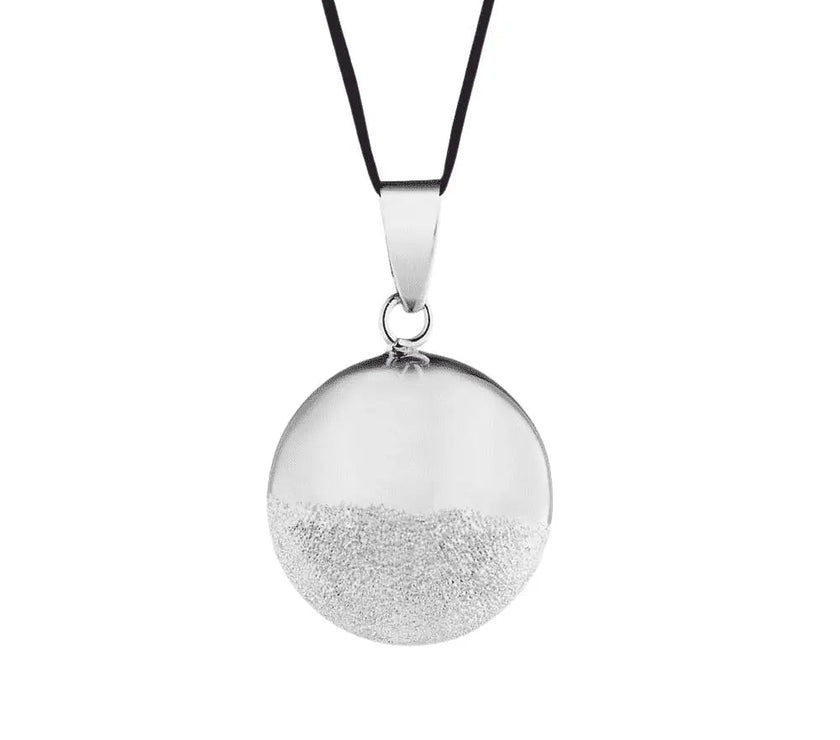 BLACK / RHODIUM SPHERE PREGNANCY BALL