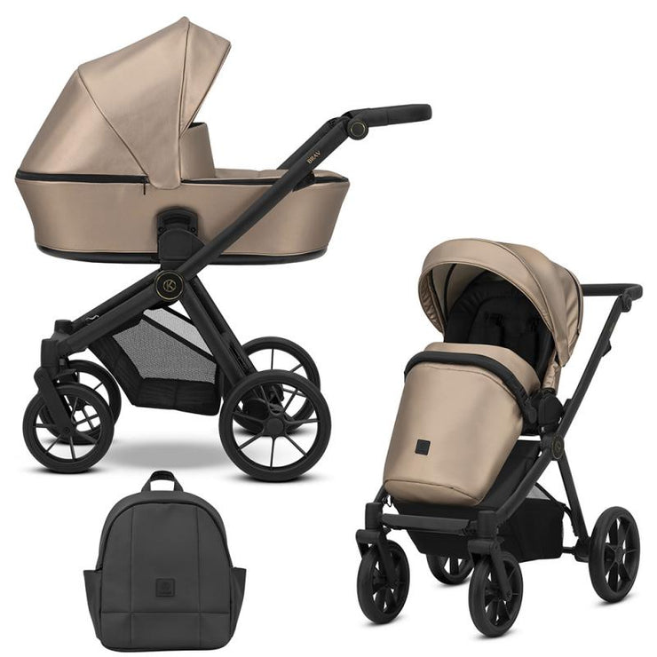 Poussette Duo Brav - Cappuccino Eco Cuir - Mode Bébé Claye