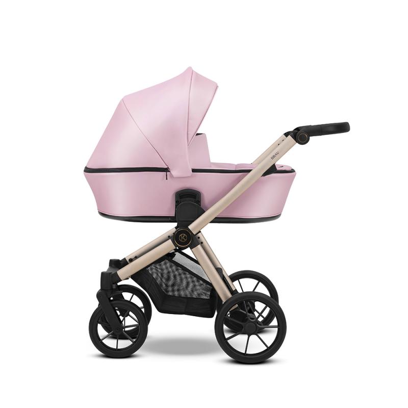 Poussette Duo Brav - Baby Rose Eco Cuir - Mode Bébé Claye