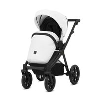 Poussette Duo Brav - Blanc Eco Cuir - Mode Bébé Claye