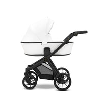 Poussette Duo Brav - Blanc Eco Cuir - Mode Bébé Claye