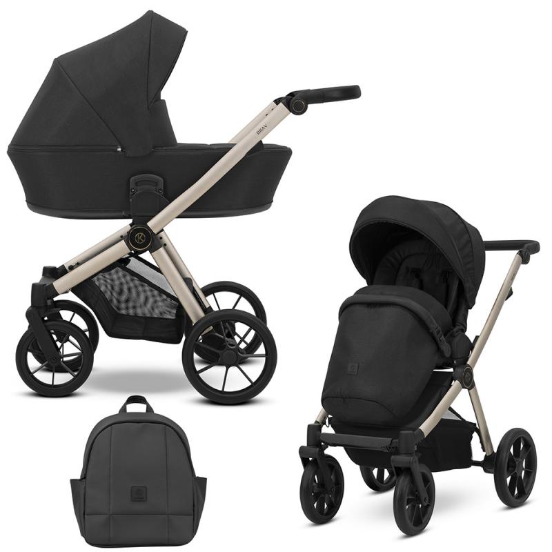 Poussette Duo Brav - Noir - Mode Bébé Claye