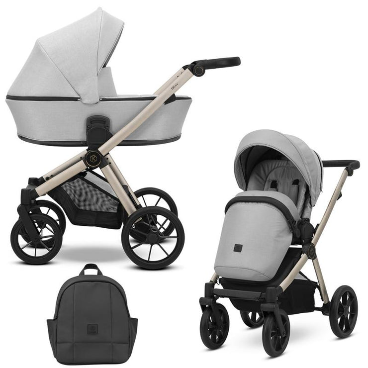 Poussette Duo Brav - Gris - Mode Bébé Claye