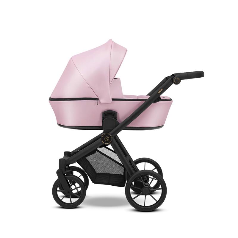 Poussette Duo Brav - Baby Rose Eco Cuir - Mode Bébé Claye