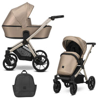 Poussette Duo Brav - Cappuccino Eco Cuir - Mode Bébé Claye