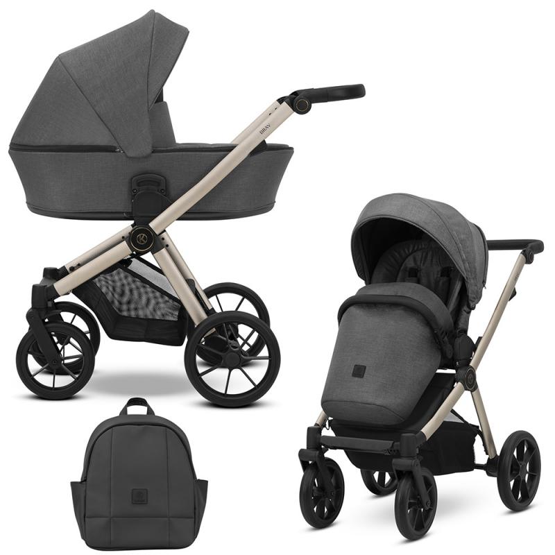 Poussette Duo Brav - Graphite - Mode Bébé Claye