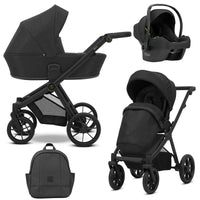 Poussette Trio Brav + Nacelle + Cosmo i-Size - Noir - Mode Bébé Claye