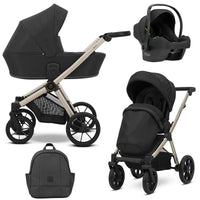 Poussette Trio Brav + Nacelle + Cosmo i-Size - Noir - Mode Bébé Claye