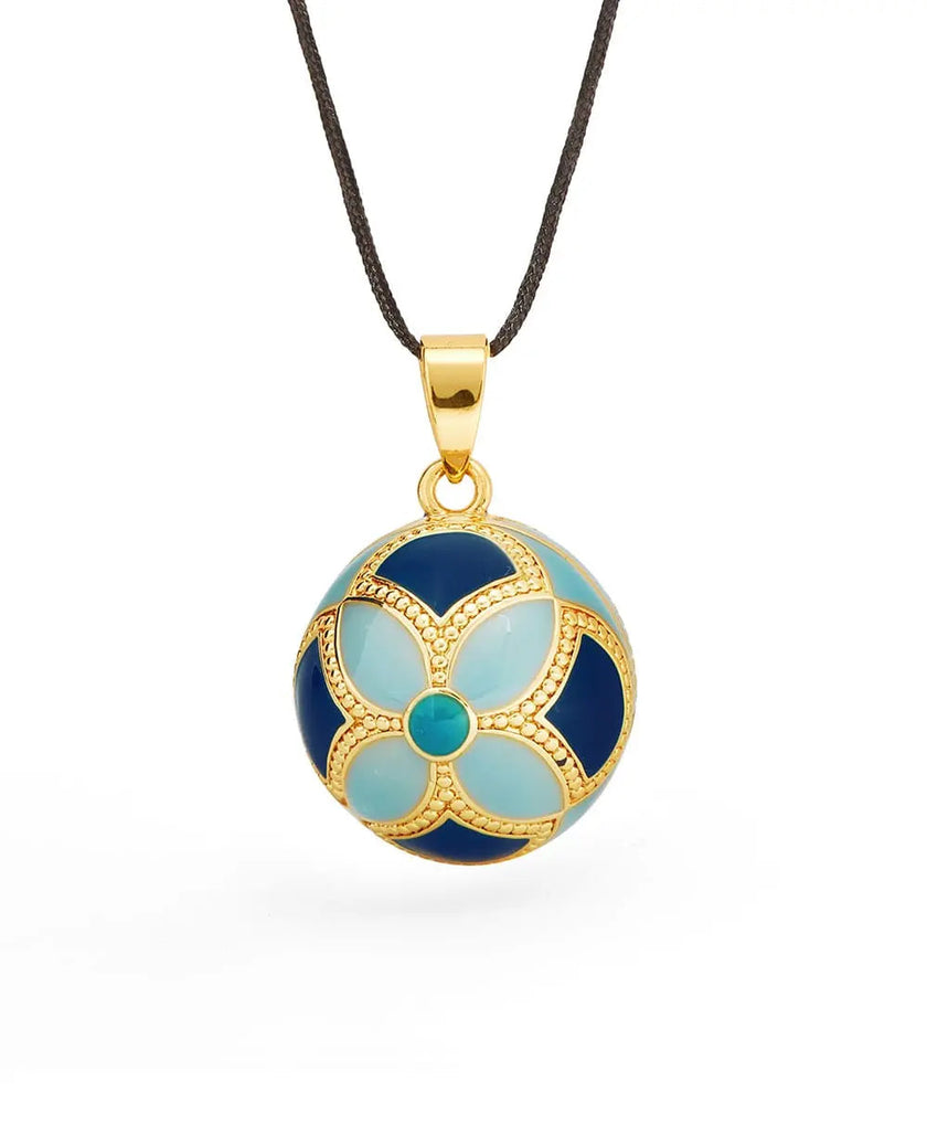 Bola de grossesse - Byzance - Email multicolor - Doré Or 18 carats - Mode Bébé Claye