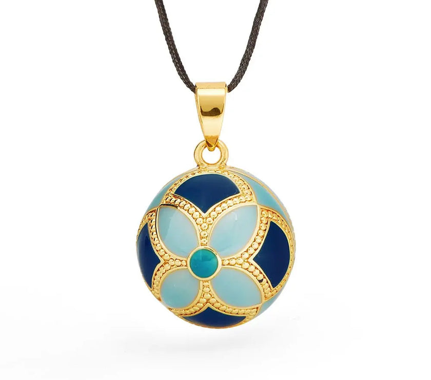 Bola de grossesse - Byzance - Email multicolor - Doré Or 18 carats - Mode Bébé Claye