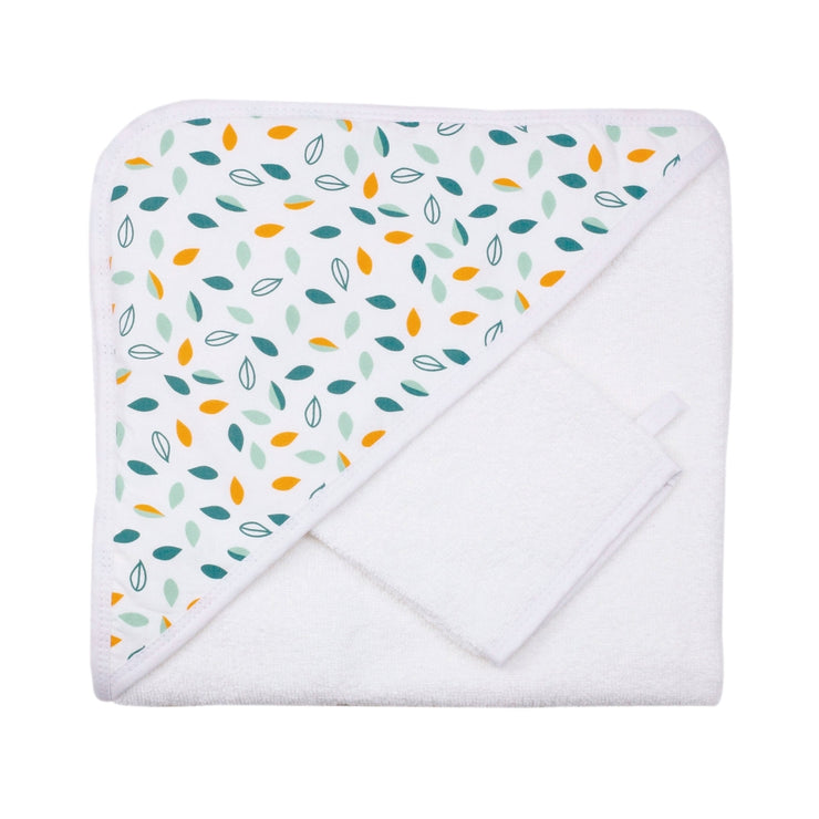 Baby bath cape - Leaves