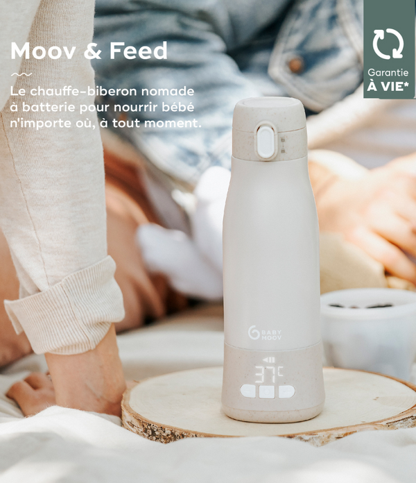 Moov &amp; Feed rechargeable portable bottle warmer